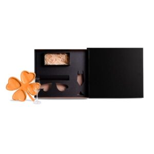 Kit Petisco e Champagne 2 Peças Personalizado - MKT-90338 para Brindes de Eventos e Feiras da Zen Brindes.