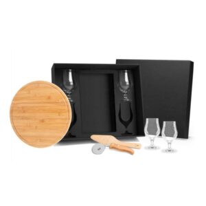 Kit Pizza e Cerveja 7 Peças Personalizado - MKT-90021 para Brindes de Eventos e Feiras da Zen Brindes.