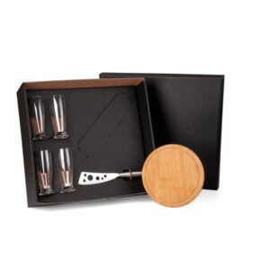 Kit Queijo e Cerveja 6 Peças Personalizado - MKT-90012 para Brindes de Eventos e Feiras da Zen Brindes.
