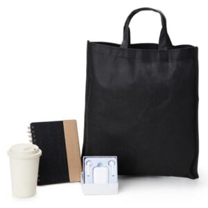 Kit Sacola com Acessórios 4 Peças Personalizado - MKT-90268 para Brindes de Eventos e Feiras da Zen Brindes.