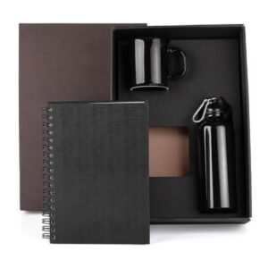 Kit Squeeze Caneca e Caderno Personalizado - MKT-9042F para Brindes de Eventos e Feiras da Zen Brindes.