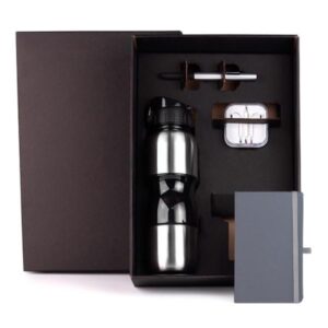 Kit Squeeze Personalizado 4 Peças para Brindes Corporativos - MKT-9044M para Brindes de Eventos e Feiras da Zen Brindes.