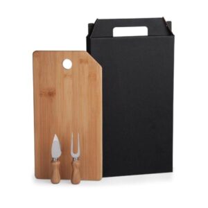 Kit Tábua de Queijo Personalizado 3 Peças - MKT-9032C para Brindes de Eventos e Feiras da Zen Brindes.