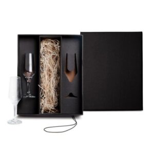Kit Taças de Vidro Personalizado 186 ml 2 Peças - MVI-18722 para Brindes de Eventos e Feiras da Zen Brindes.