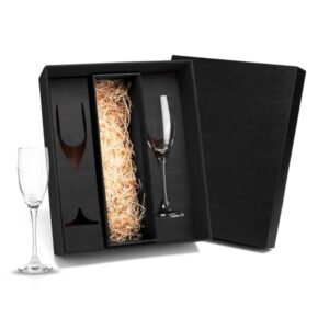 Kit Taças de Vidro Personalizado 190 ml 2 Peças - MVI-18712 para Brindes de Eventos e Feiras da Zen Brindes.
