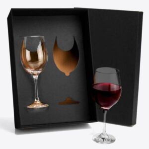 Kit Taças de Vidro para Vinho 490 ml Personalizado - MVI-08612 para Brindes de Eventos e Feiras da Zen Brindes.
