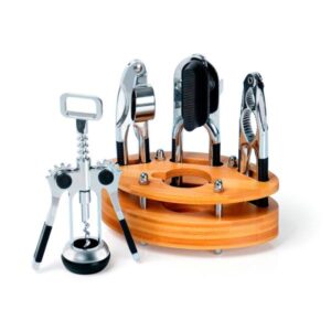 Kit Utensílios com Base em Bambu Personalizado - MKB-00463 para Brindes de Eventos e Feiras da Zen Brindes.