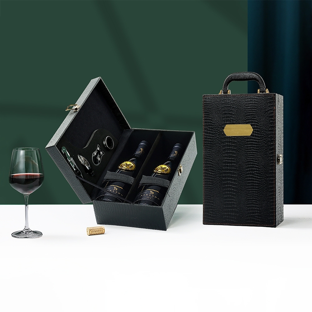 Kit Vinho 4 Peças Personalizado - X03495 para Brindes de Eventos e Feiras da Zen Brindes.