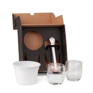 Kit Whisky com Balde 4 Peças Personalizado - MKT-90225 para Brindes de Eventos e Feiras da Zen Brindes.