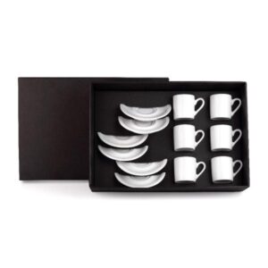 Kit Xícaras de Cafézinho Personalizado 50 ml - MCO-03054 para Brindes de Eventos e Feiras da Zen Brindes.