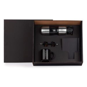 Kit de Boas-Vindas e Onboarding 4 Peças Personalizado - MKT-9042M para Brindes de Eventos e Feiras da Zen Brindes.