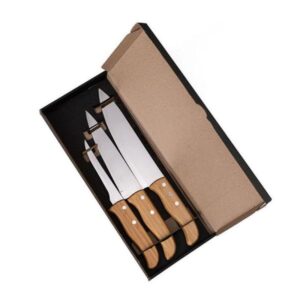 Kit de Facas Personalizado 3 Peças - MKF-02823 para Brindes de Eventos e Feiras da Zen Brindes.