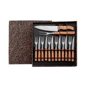 Kit para Churrasco Personalizado 14 Peças - MKT-9031E para Brindes de Eventos e Feiras da Zen Brindes.