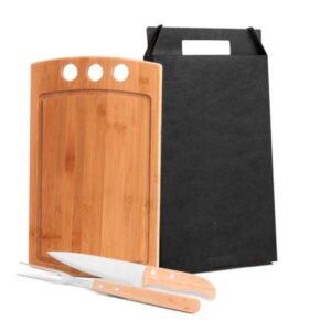 Kit para Churrasco Personalizado 3 Peças - MMX-21066 para Brindes de Eventos e Feiras da Zen Brindes.