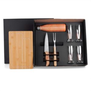 Kit para Churrasco Personalizado 8 Peças - MKT-9030A para Brindes de Eventos e Feiras da Zen Brindes.