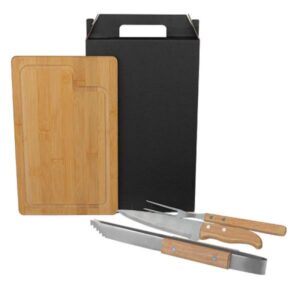 Kit para Churrasco com Pegador Personalizado - MMX-19326 para Brindes de Eventos e Feiras da Zen Brindes.