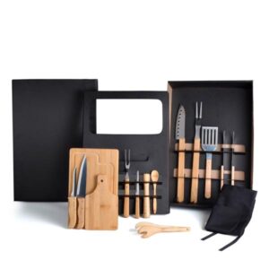 Kit para Churrasco e Caipirinha Personalizado - MKT-90281 para Brindes de Eventos e Feiras da Zen Brindes.