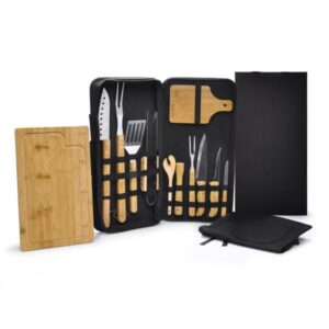 Kit para Churrasco e Caipirinha Personalizado - MPB-00863 para Brindes de Eventos e Feiras da Zen Brindes.