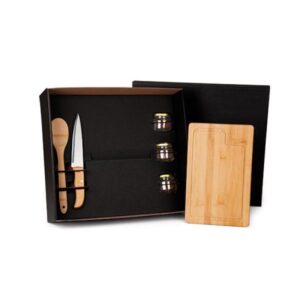 Kit para Cozinha e Tempero Personalizado 6 Peças - MKT-90070 para Brindes de Eventos e Feiras da Zen Brindes.
