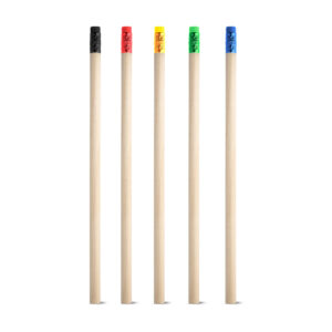 Lápis Personalizado em Madeira Natural com Borracha - S51722 para Brindes de Eventos e Feiras da Zen Brindes.