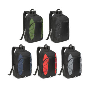 Mochila Personalizada com Detalhes em Ripstop Colorido - S92338 para Brindes de Eventos e Feiras da Zen Brindes.