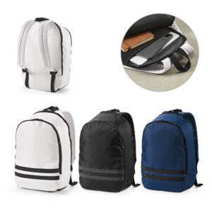 Mochila Personalizada em 290T Poliéster Reciclado - S92335 para Brindes de Eventos e Feiras da Zen Brindes.