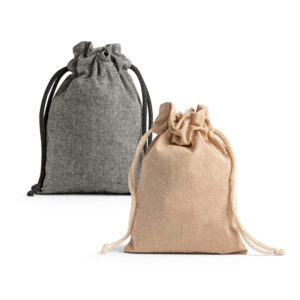 Mochila Saco Algodão Reciclado Personalizado - S92076 para Brindes de Eventos e Feiras da Zen Brindes.