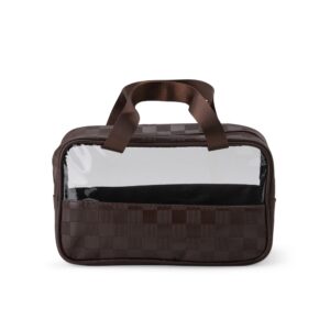 Necessaire Personalizada Transparente Impermeável Média - X18812 para Brindes de Eventos e Feiras da Zen Brindes.