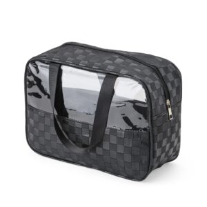 Necessaire Transparente Impermeável Grande Personalizada - X18813 para Brindes de Eventos e Feiras da Zen Brindes.