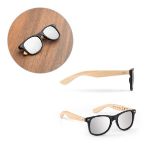 Óculos de Sol Bambu Personalizados - S98324 para Brindes de Eventos e Feiras da Zen Brindes.