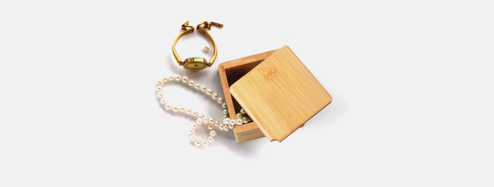 Porta Objetos em Bambu Personalizado - MPO-13003 para Brindes de Eventos e Feiras da Zen Brindes.