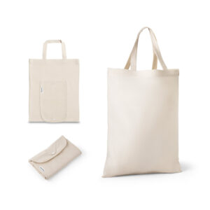 Sacola Dobrável Reciclada Personalizada - S92332 para Brindes de Eventos e Feiras da Zen Brindes.