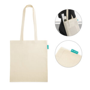 Sacola Ecobag Algodão Orgânico Personalizado - S92932 para Brindes de Eventos e Feiras da Zen Brindes.