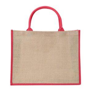Sacola de Juta Grande Personalizada - X18743 para Brindes de Eventos e Feiras da Zen Brindes.