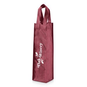 Sacola para 1 Garrafa Personalizada 80 g e M² - S11123 para Brindes de Eventos e Feiras da Zen Brindes.