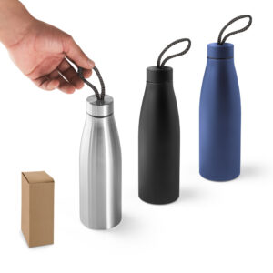 Squeeze em Inox Reciclado Personalizado 710 ml - S94271 para Brindes de Eventos e Feiras da Zen Brindes.