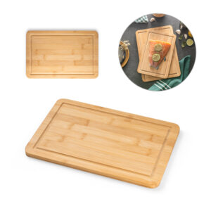 Tábua de Corte em Bambu Personalizado - S94333 para Brindes de Eventos e Feiras da Zen Brindes.