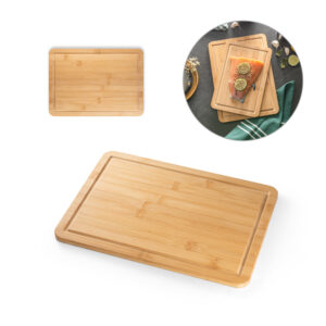 Tábua de Corte em Bambu Personalizado - S94334 para Brindes de Eventos e Feiras da Zen Brindes.