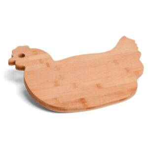 Tábua em Bambu Galinha Personalizada - MTA-41003 para Brindes de Eventos e Feiras da Zen Brindes.