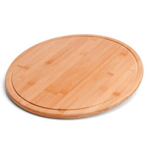 Tábua para Pizza em Bambu Personalizado 35 Cm - MTA-10003 para Brindes de Eventos e Feiras da Zen Brindes.