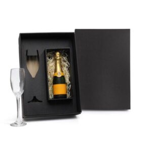 Taça de Vidro Personalizado para Champagne 190 ml - MKT-9009K para Brindes de Eventos e Feiras da Zen Brindes.
