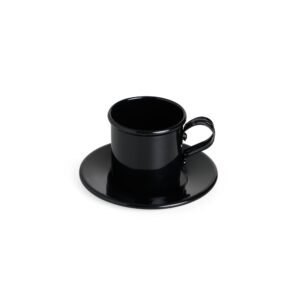 Xícara com Pires Personalizado em Alumínio 100 ml - X14947 para Brindes de Eventos e Feiras da Zen Brindes.
