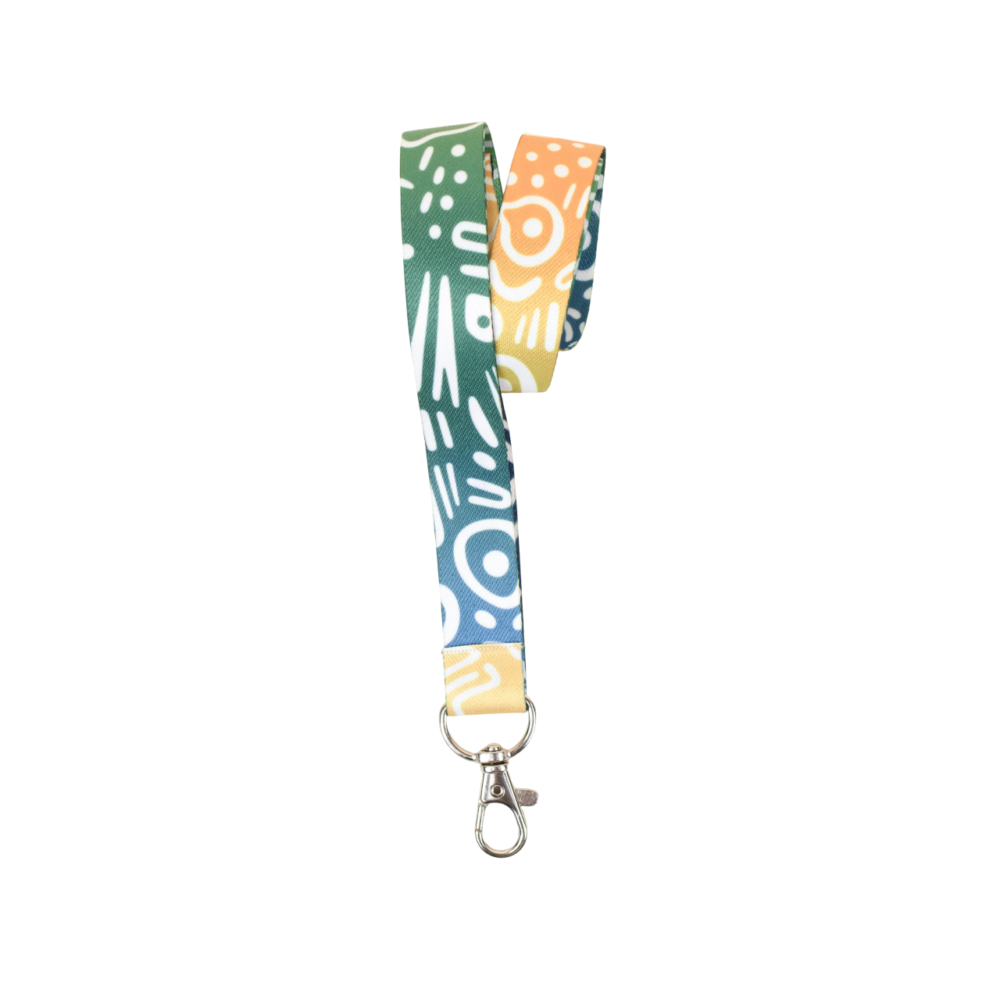 Cordão para Crachá com Argola e Mosquetão Metálico - DS1602