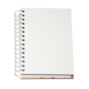 Agenda Permanente Wire-o MDF Sublimática Natural na Zen Brindes - Presente Personalizado