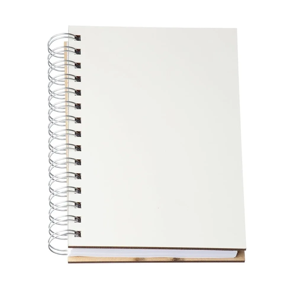 Agenda Permanente Wire-o MDF Sublimática Natural na Zen Brindes - Presente Personalizado