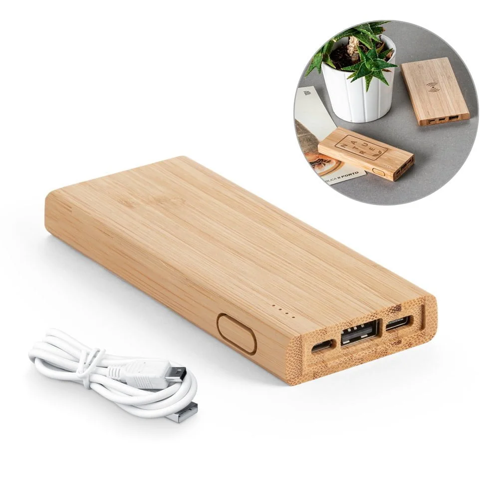 Bateria portátil Kohn Eco - S57915 - Power Banks Brinde Personalizado - Zen Brindes