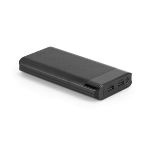 Bateria portátil com Lanterna Raman Bk - S57905 - Power Banks Brinde Personalizado - Zen Brindes