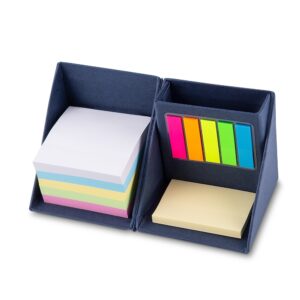 Bloco de Anotações Cubo Azul na Zen Brindes - Presente Personalizado