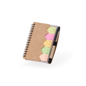 Bloco de Anotações com Autoadesivos e Caneta - X05065 - Escritório e Papelaria Brinde Personalizado - Zen Brindes