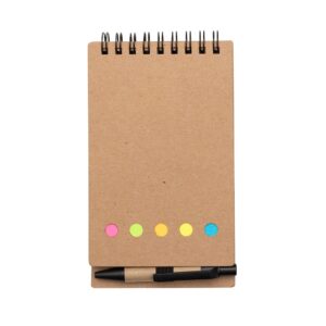Bloco de Anotações com Caneta e Autoadesivo - X12244B - Escritório e Papelaria Brinde Personalizado - Zen Brindes
